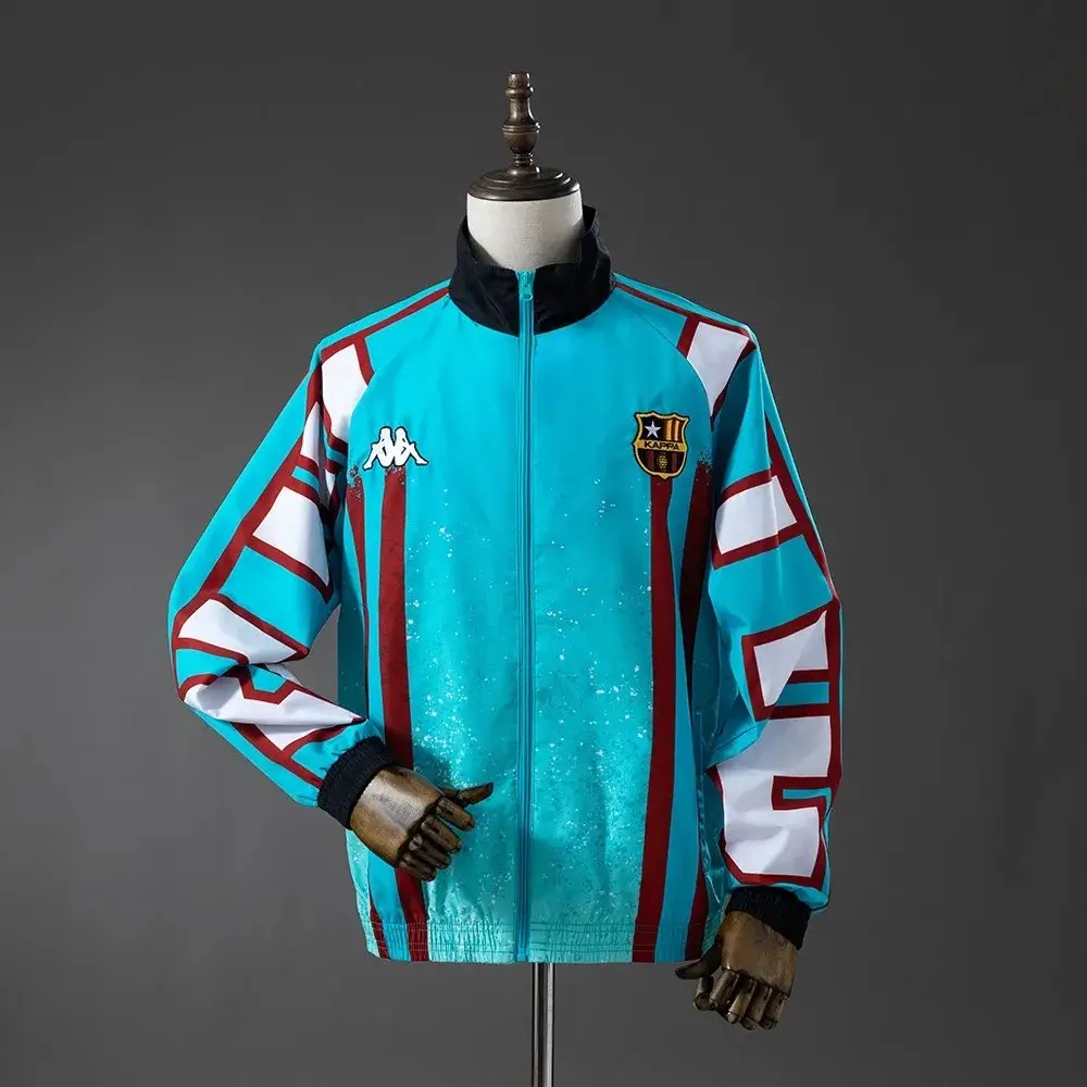 Barcelona Windbreaker 1996/97 Retro #9 Football Soccer Jacket