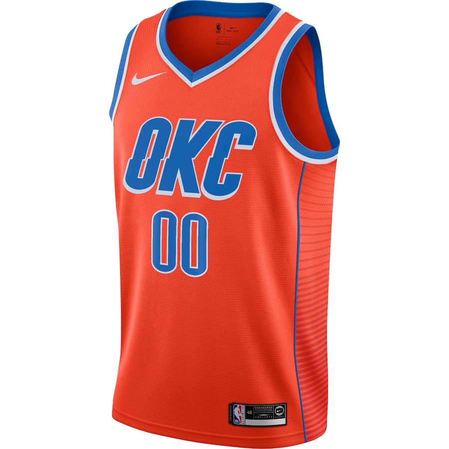 Custom Oklahoma City Thunder Statement Jersey