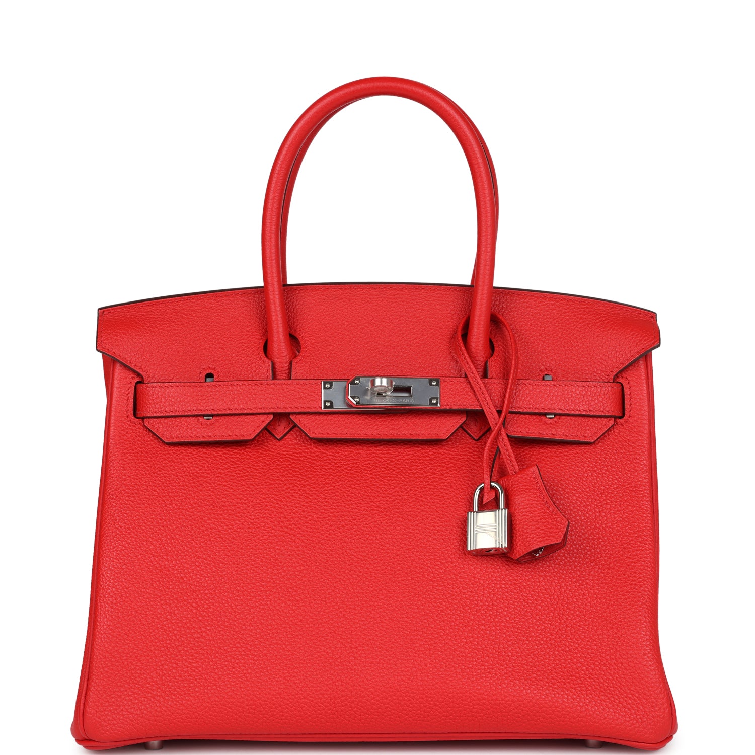 Birkin 30 Rouge de Coeur Togo Palladium Hardware