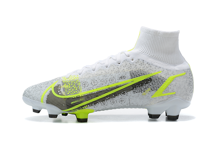 Assassin 14th generation high-top electroplated fully knitted waterproof FG football shoes