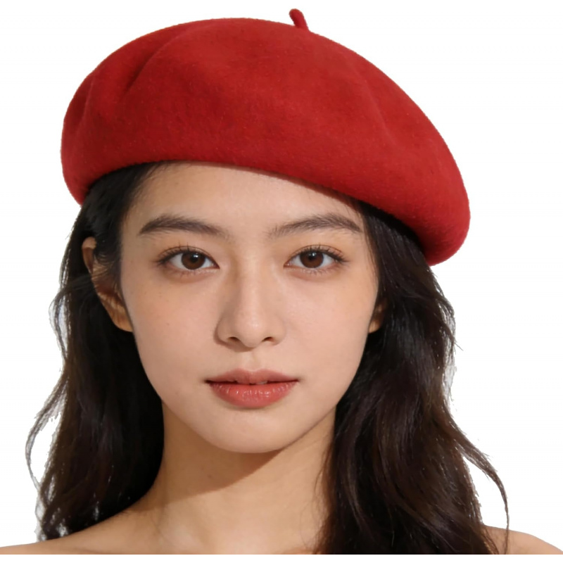 Women's French Beret Hat Solid Artist Hat