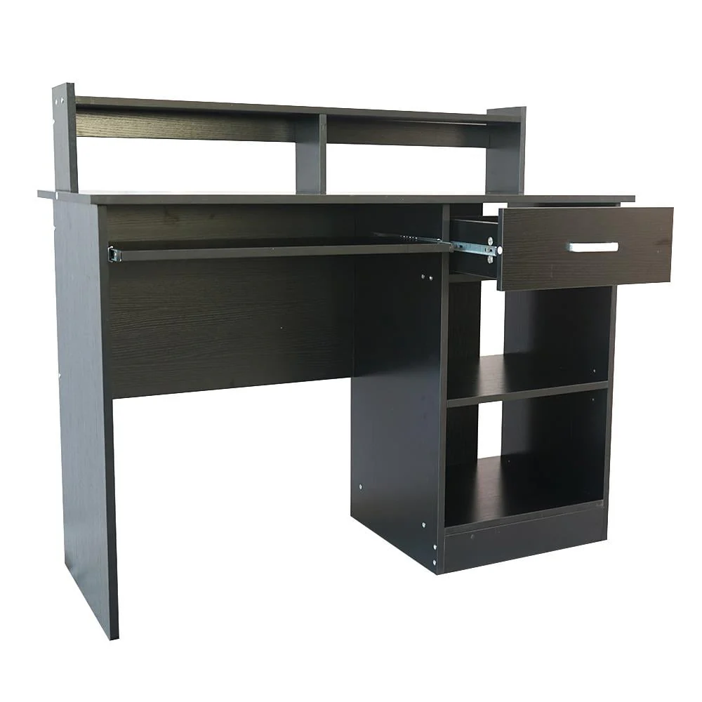 Ktaxon Wood Computer Desk Office Black Laptop PC Work Table Home Drawer & Keyboard Tray