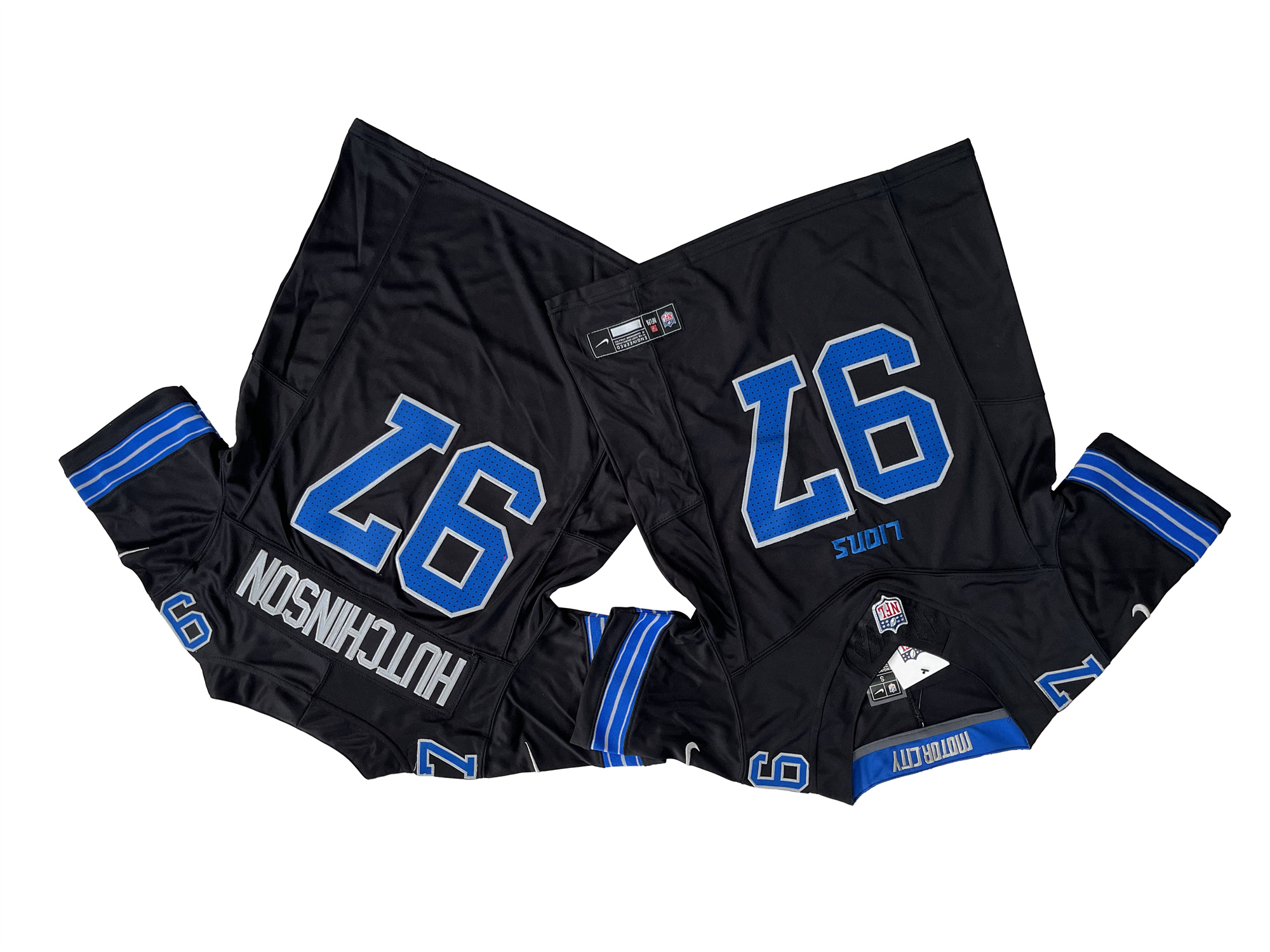 Youth Detroit Lions Aidan Hutchinson Black 2nd Alternate Vapor F.U.S.E. Limite