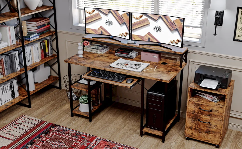 IRONCK Industrial Computer Desk 55