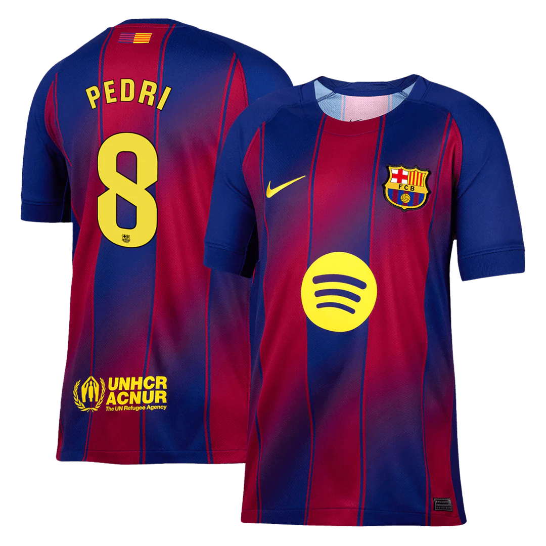 PEDRI #8 Barcelona Home Soccer Jersey 2025/26