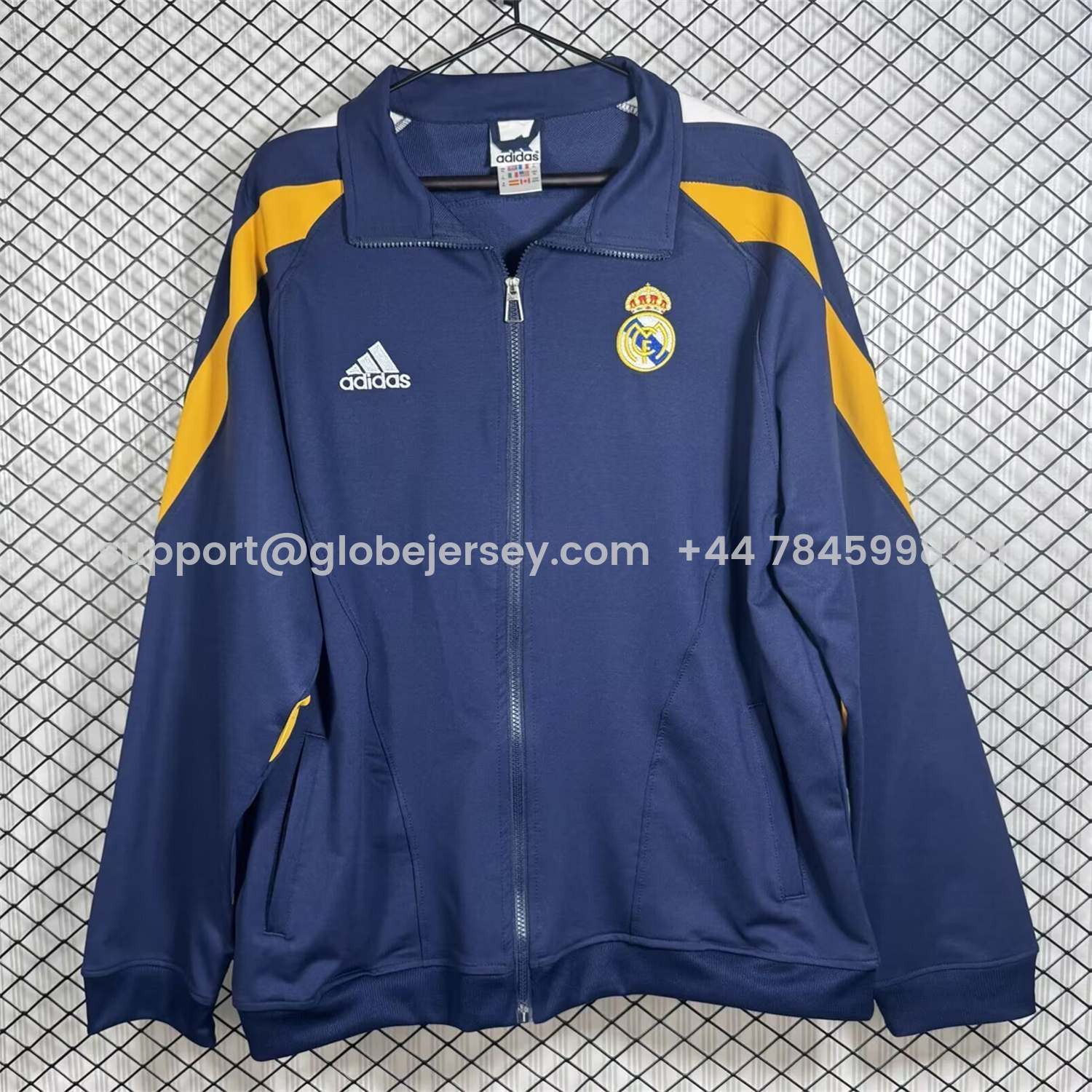 Real Madrid 25-26 Windbreaker Jacket - Blue And Yellow