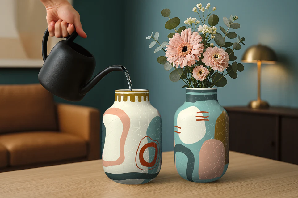 Vase Abstract Beige 3D Jigsaw Puzzle (Ravensburger)