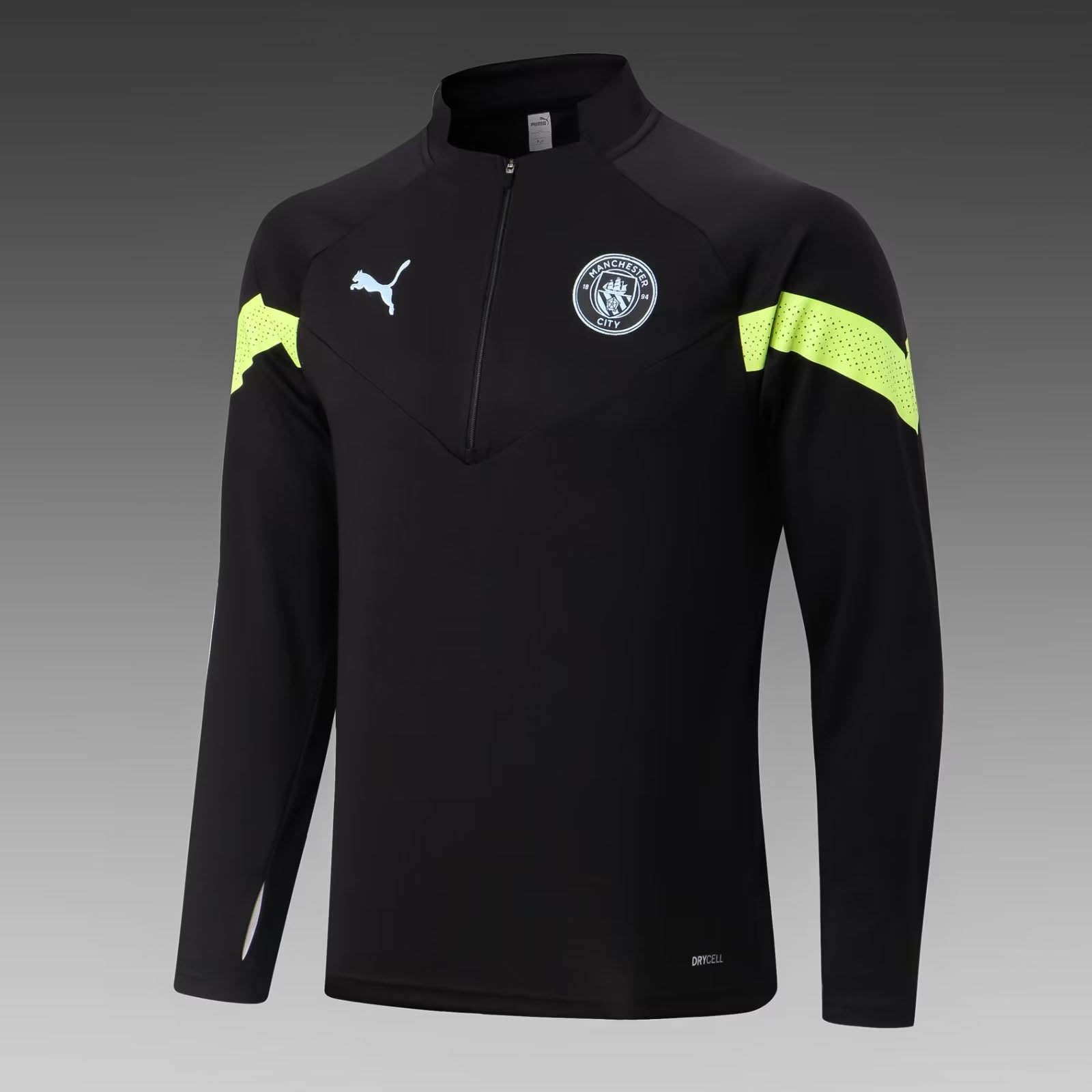 2022/2023 Manchester City Half-Pull Training Suit Black Football Shirt 1:1 Thai Quality