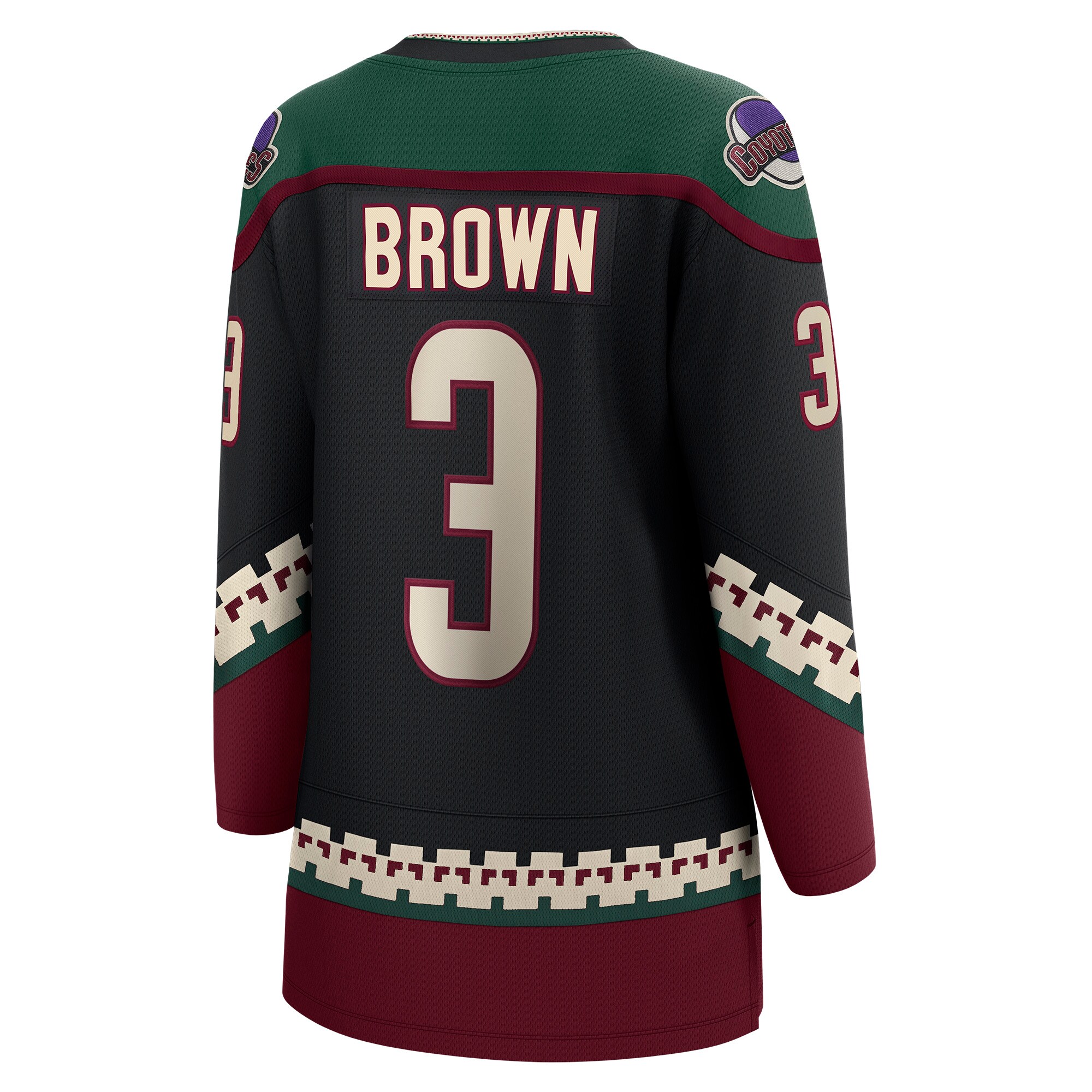 Josh Brown Arizona Coyotes Fanatics Women’s Home Breakaway  Jersey – Black