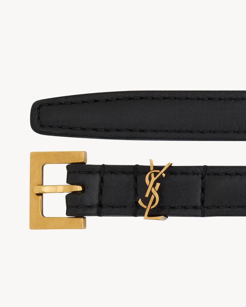 cassandre extra thin belt in smooth leather
