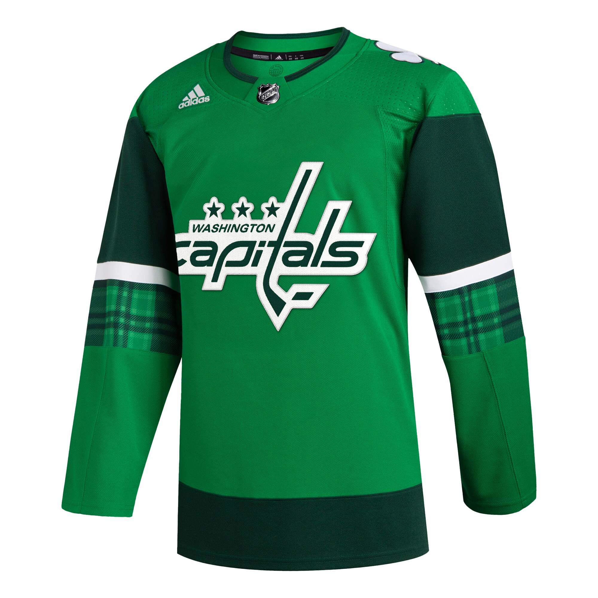 Washington Capitals  2023 St. Patrick’s Day Primegreen  Jersey – Kelly Green