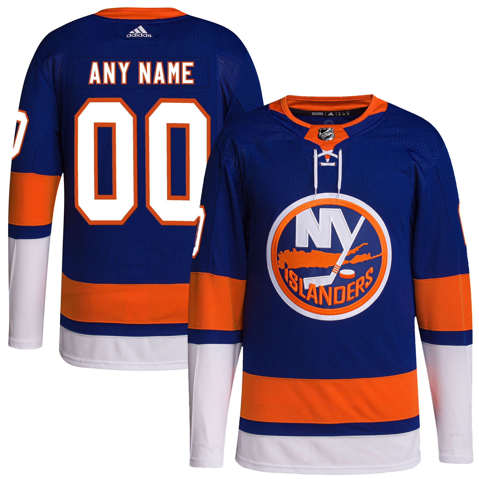 New York Islanders   Home  Primegreen  Custom Jersey – Royal