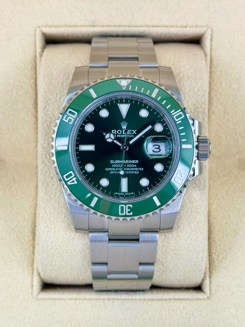【Super Clone】Rolex Submariner Hulk 40mm Swiss Replica Watch|  116610LV Green Dial