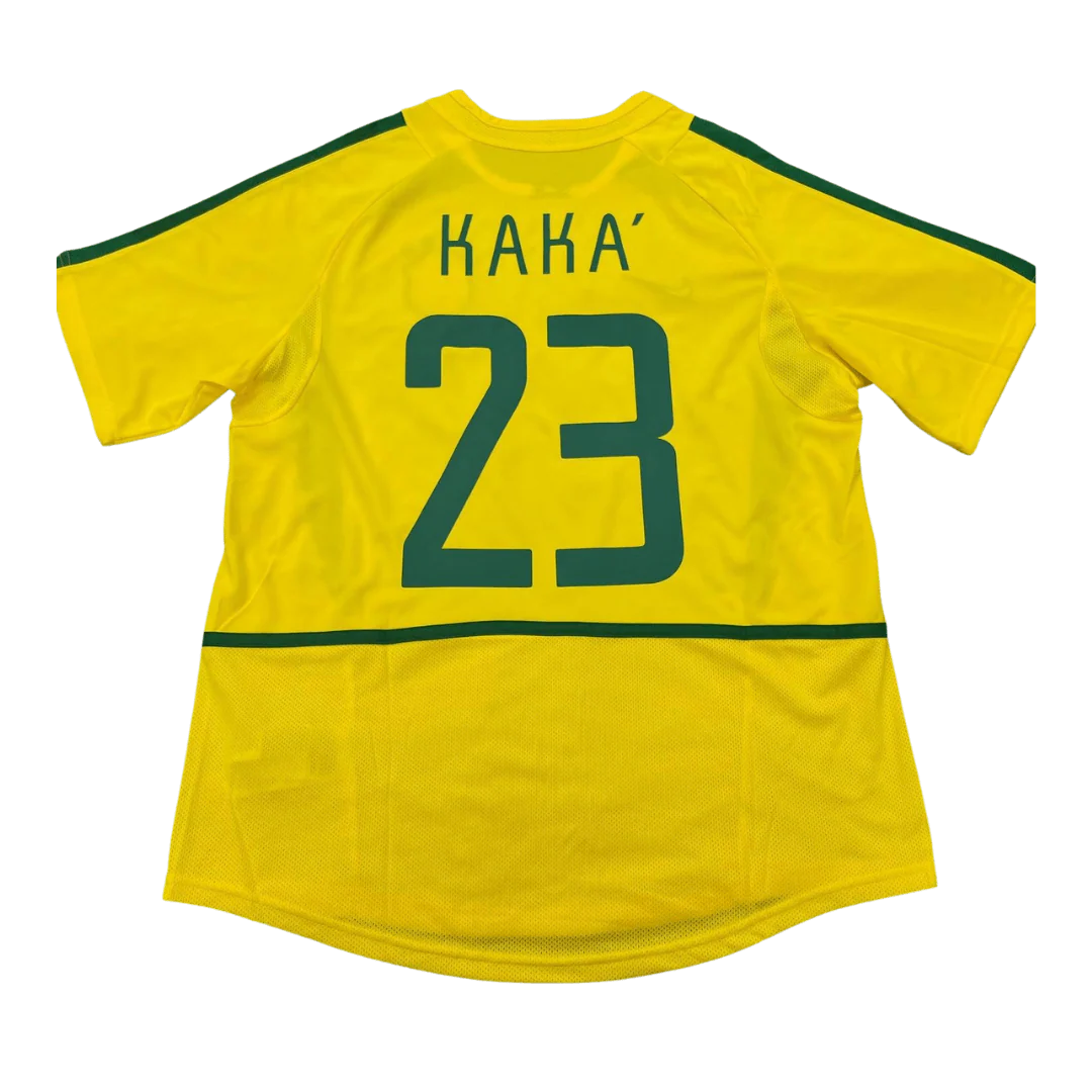 KAKA' #23 Brazil 2002/03 Home Retro Football Jersey