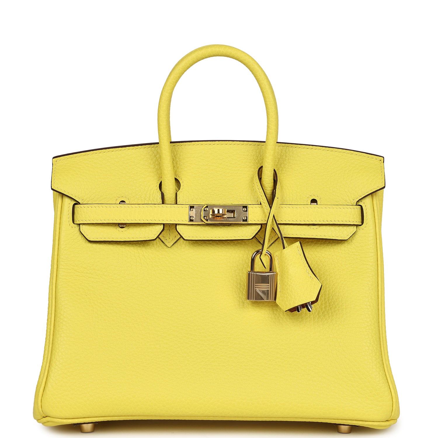Special Order (HSS) Birkin 25 Lime Verso Clemence Rose Gold Hardware
