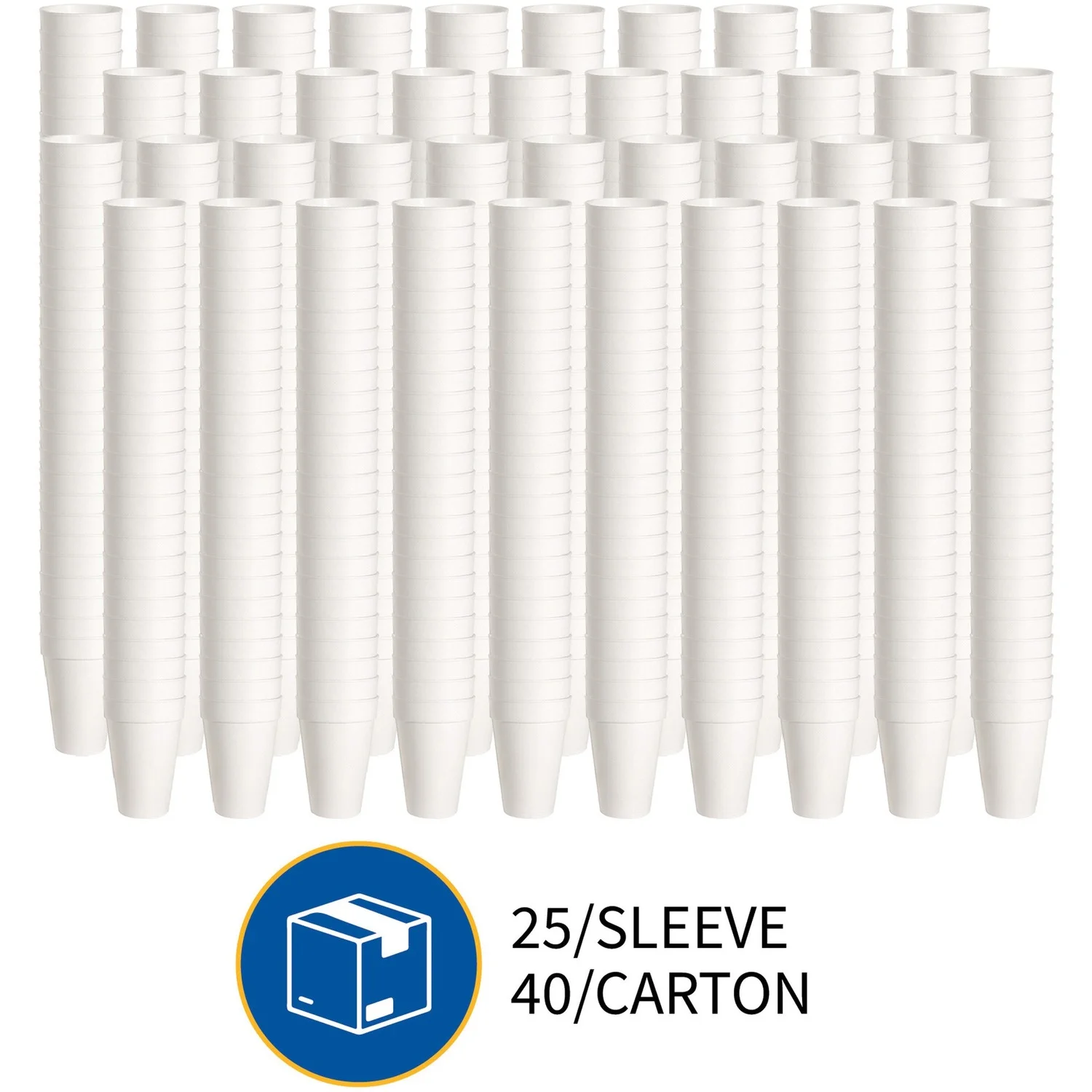 Genuine Joe Disposable Foam Cups, 14 oz, White, 1000 Count