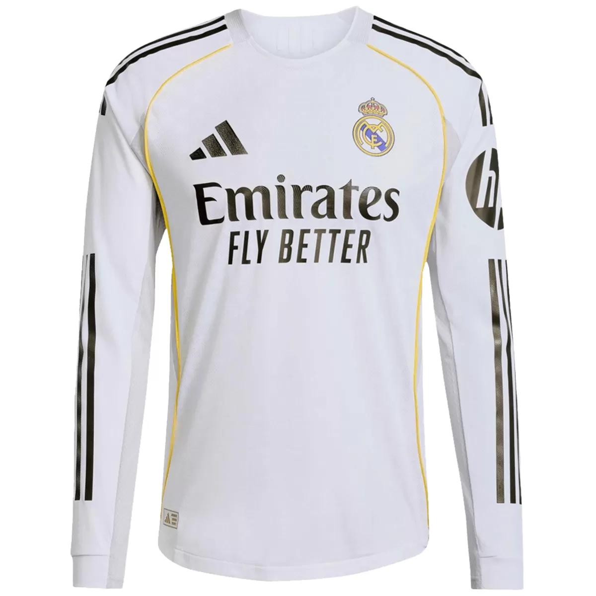 Real Madrid Home Long Sleeve Jersey 2025/26 Player Version