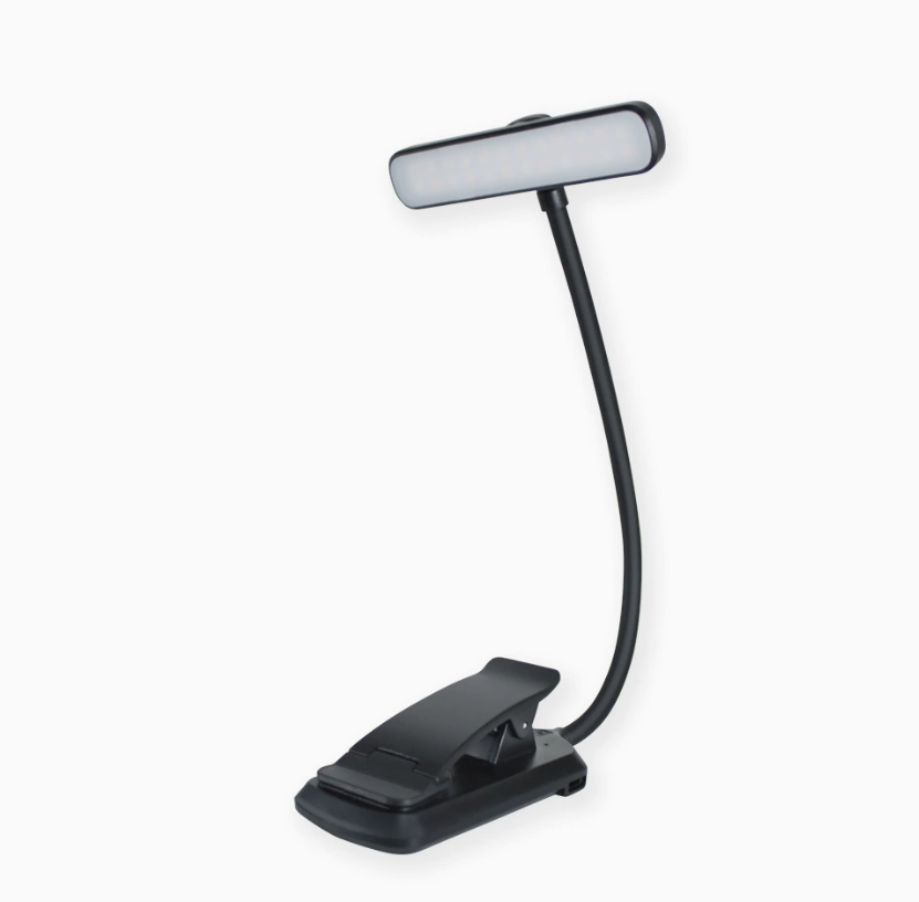Clip-On LED Reading Light with Flexible Neck