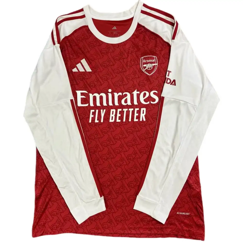 2025-26 Arsenal home long-sleeved jersey, 1:1 Thai version quality - Fans Edition
