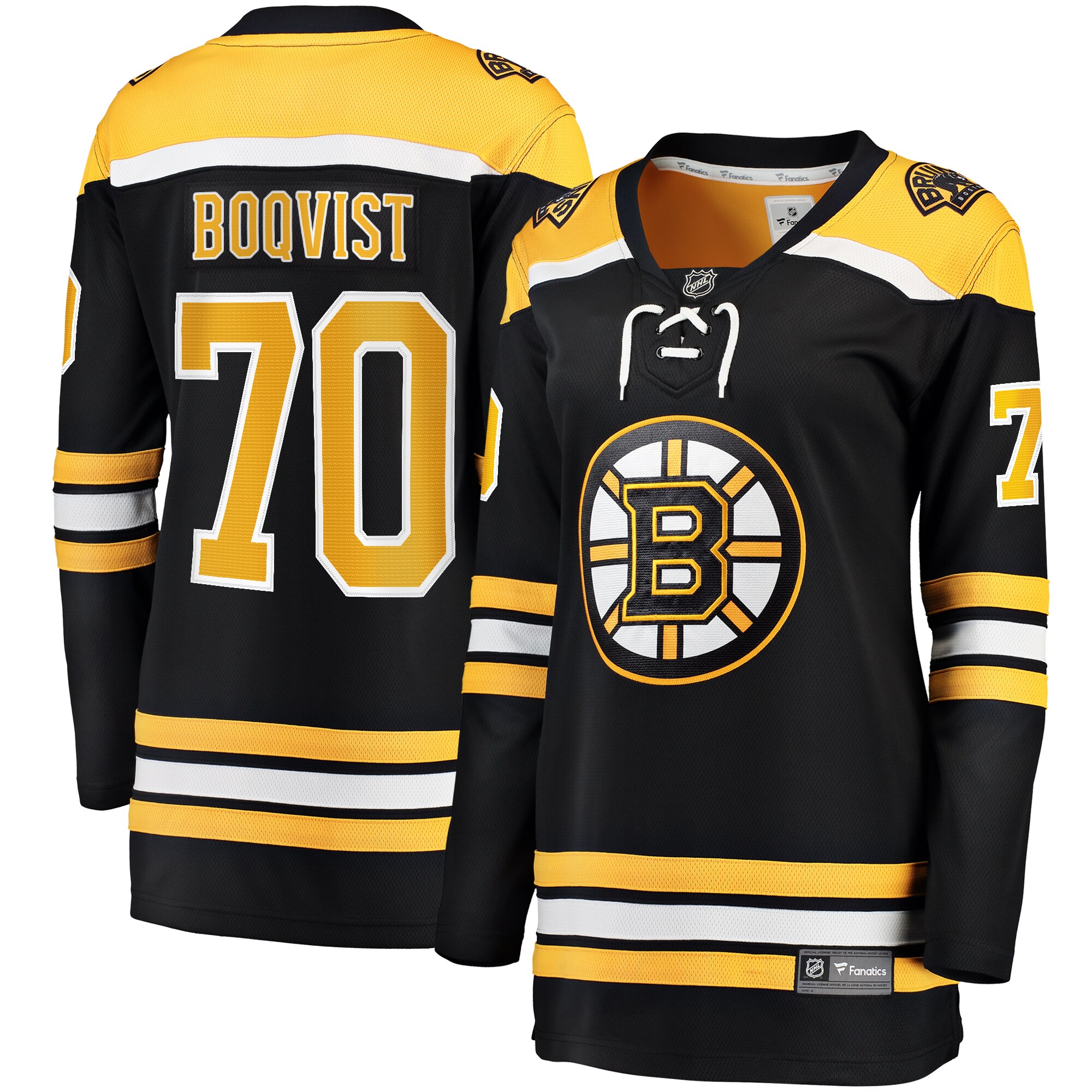 Jesper Boqvist Boston Bruins Fanatics Women’s Home Breakaway  Jersey – Black