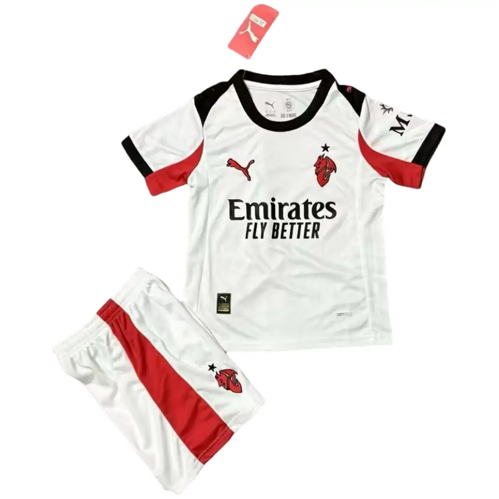 2025-26 AC Milan Away Jersey Children's Set - Fans Edition