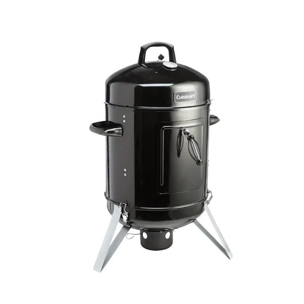 Cuisinart 16�� Vertical Charcoal Smoker, Integrated Thermometer, Water Bowl and Dual Vents Perfect for Smoked Brisket, Chrome Plated Grates Smoker Grill for BBQ, Camping, Tailgates