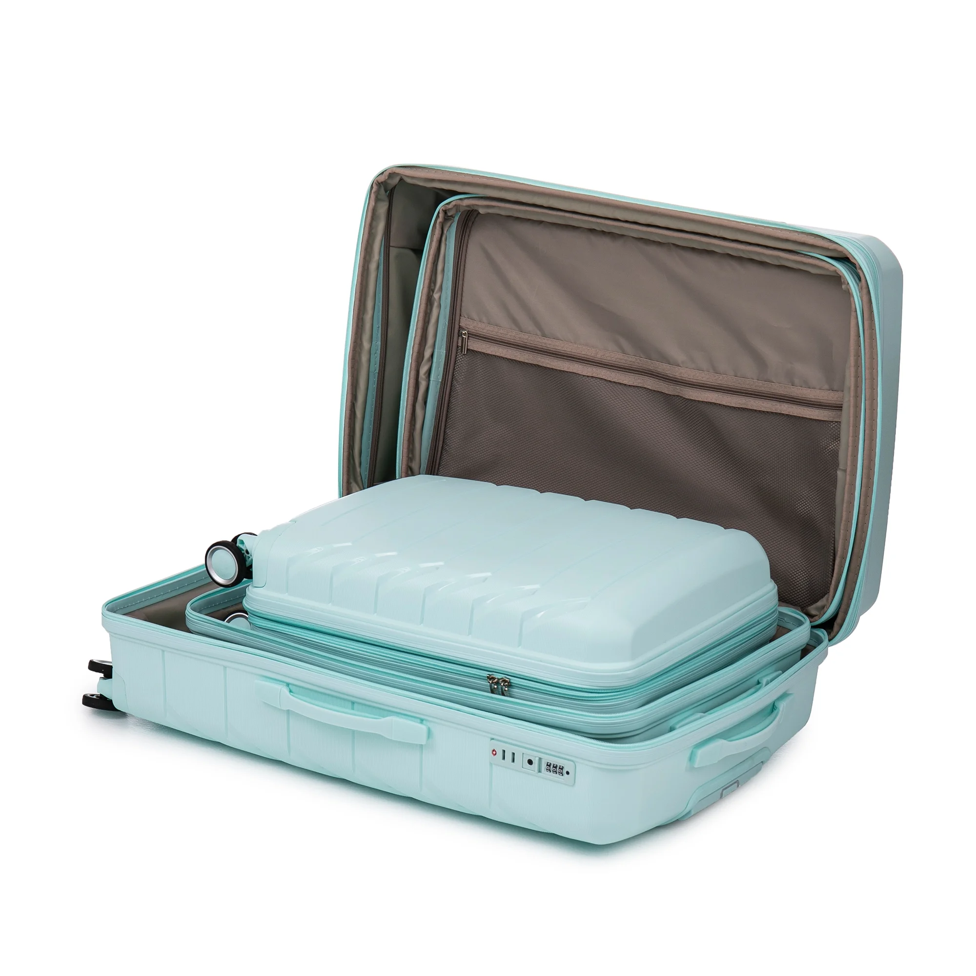Luggage Sets 3 Piece(20/24/28), Expandable Carry On Suitcase with ABS Spinner Wheel TSA Lock