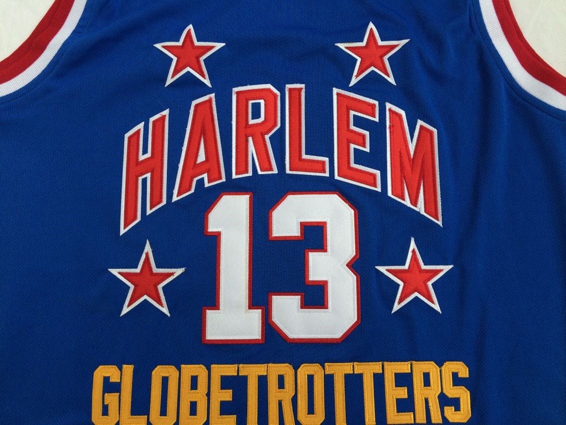 Harlem Basketball Team Wilt Chamberlain No. 13 Blue Jersey