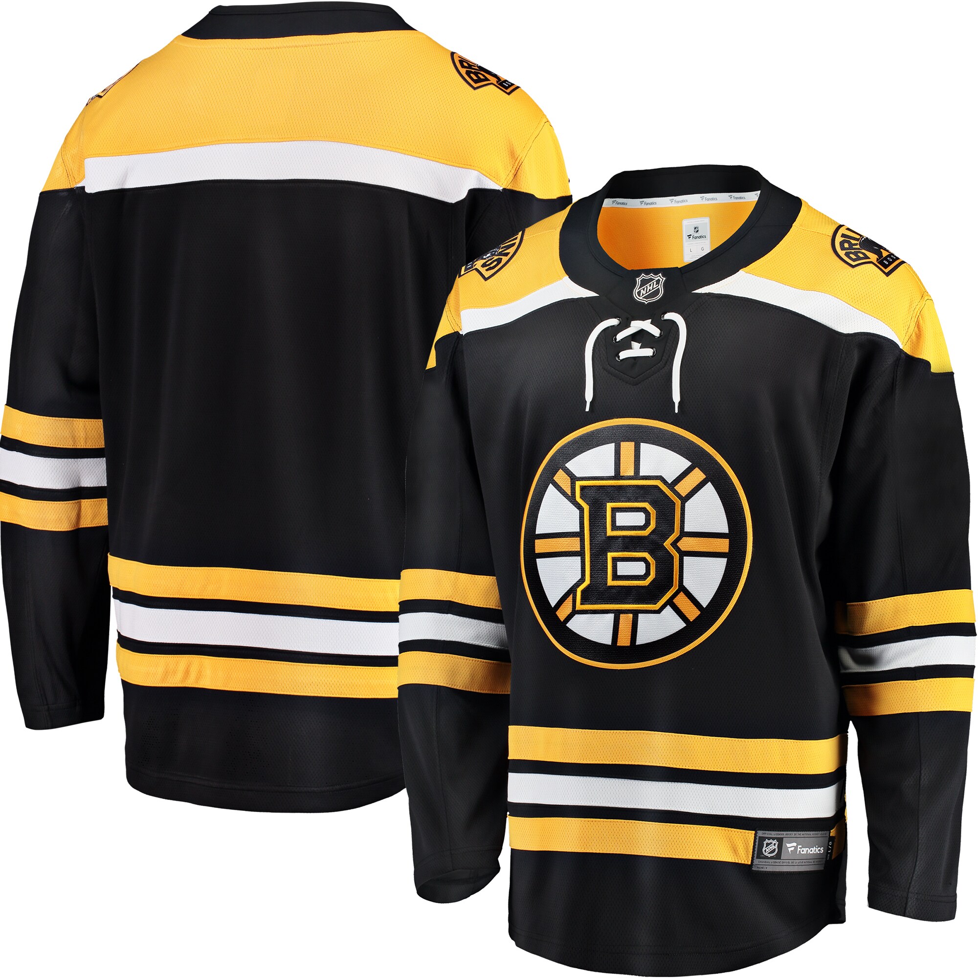 Boston Bruins Fanatics Breakaway Home Jersey – Black
