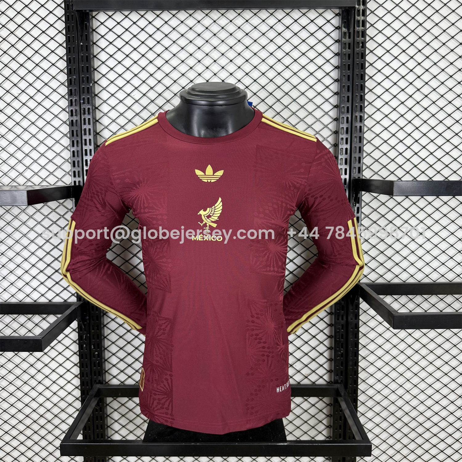 Mexico 2025 Gold Cup Red Long Sleeves Jersey - Player Version
