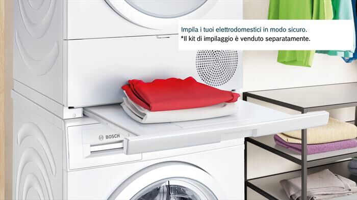 BOSCH - Asciugatrice Serie 6 WQG233DRIT 8Kg Classe C-Grigio antracite