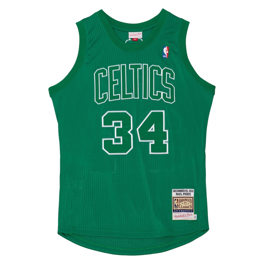 Men's Boston Celtics Paul Pierce Mitchell & Ness Kelly Green 2012 Authentic  Jersey