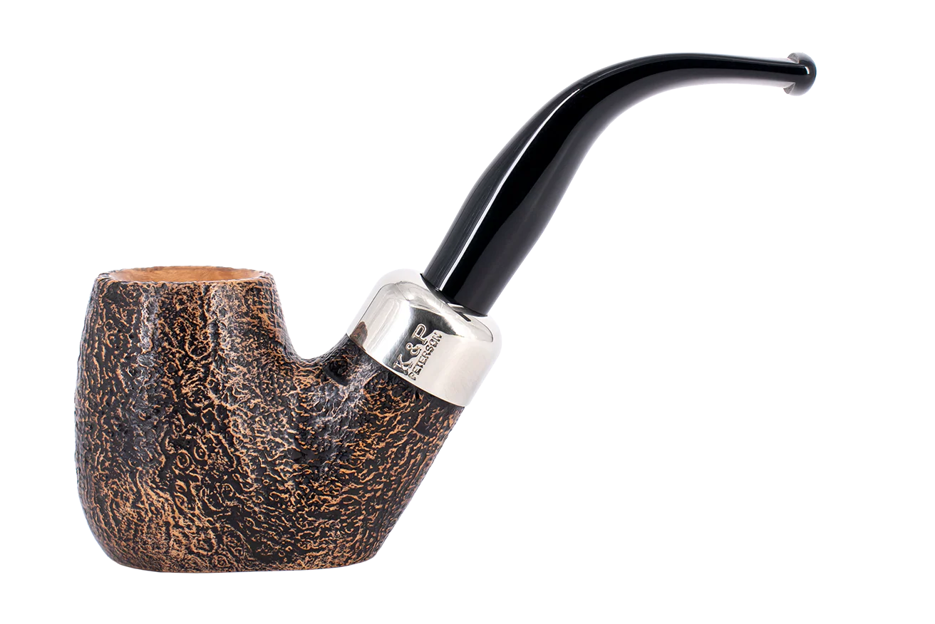 Peterson of Dublin Arklow Sandblasted Briar Smoking Pipe - Shape 304 - 9mm