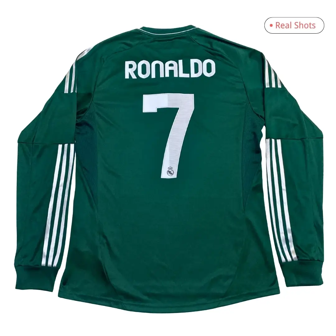 Ronaldo #7 Real Madrid 2012/13 Third Away Long Sleeve Retro Jersey