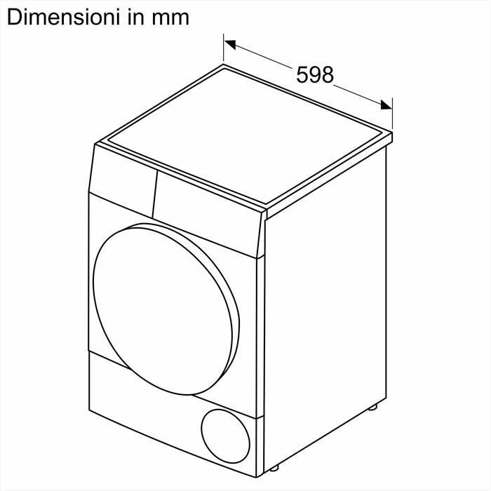 BOSCH - Asciugatrice Serie 6 WQG243D9IT 9Kg Classe C-Bianco