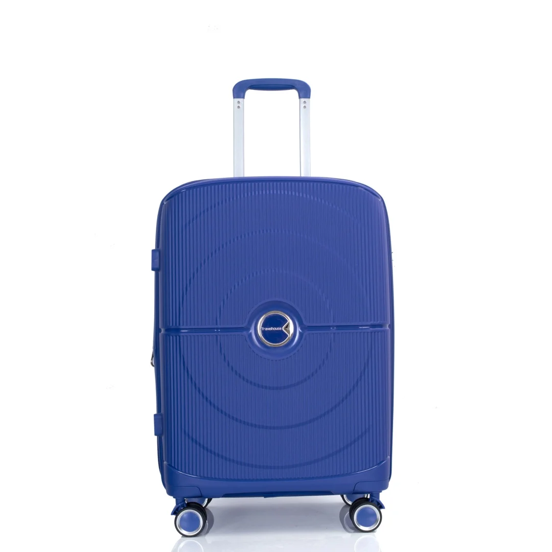 3 Pieces Luggage Set (20/24/28), Expandable PP Lightweight Hardshell Durable Suitcase with 4 Double 360 Degrees Mute Spinner Wheels and TSA Lock for Men Women, Black