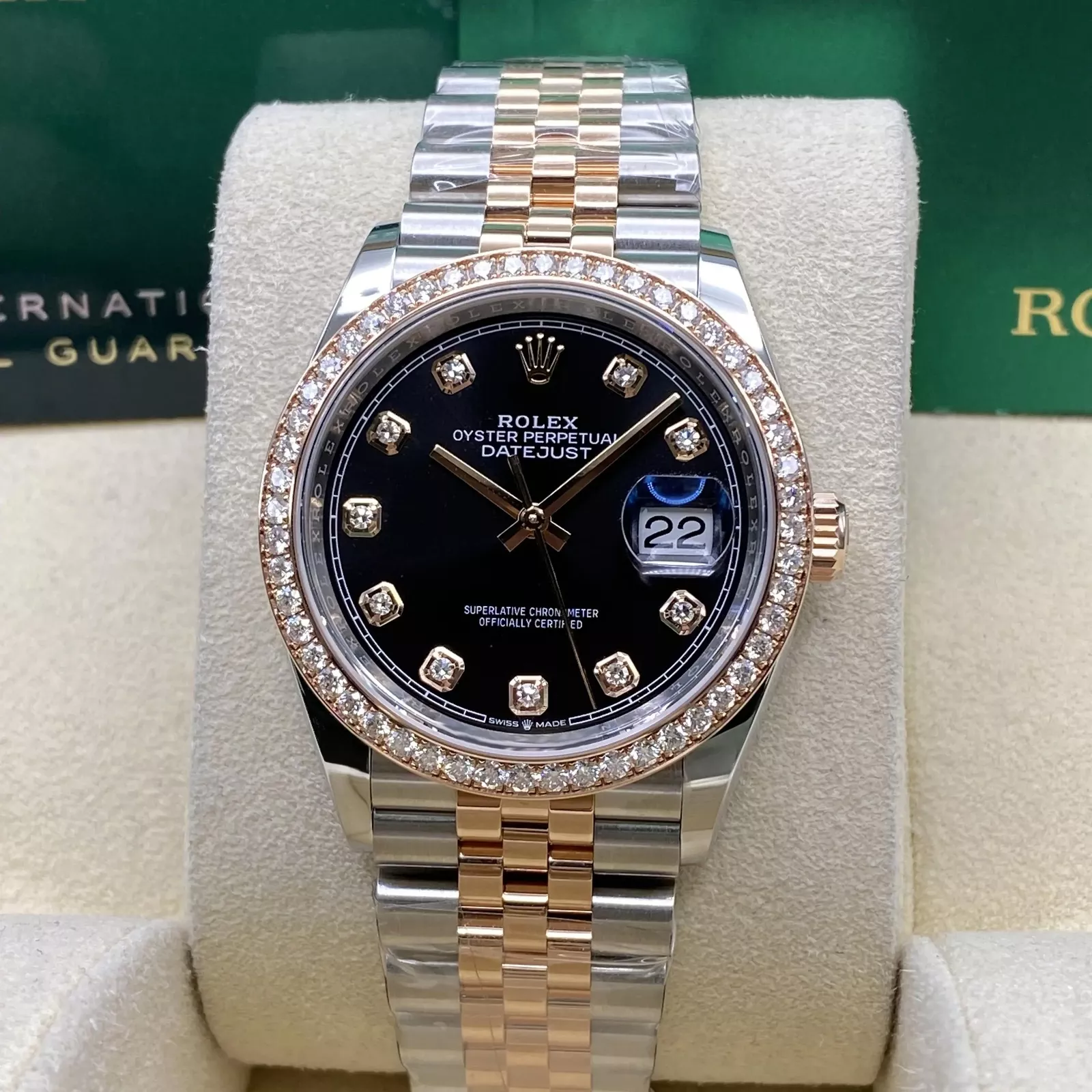 【Super Clone】RLX  Datejust 36mm 126281 Black Dial Jubilee Bracelet