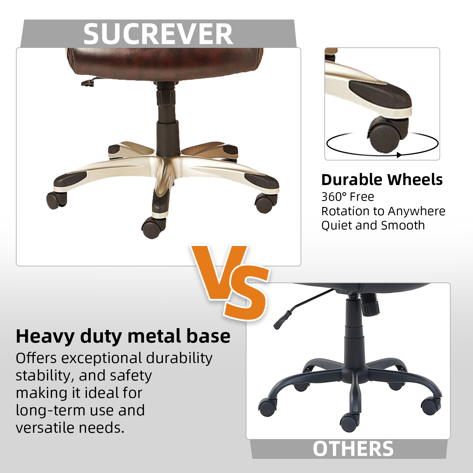 ExOffice Executive Office Chair Desk Chair Comfy Computer Chair Home Office Desk Chair,Brown