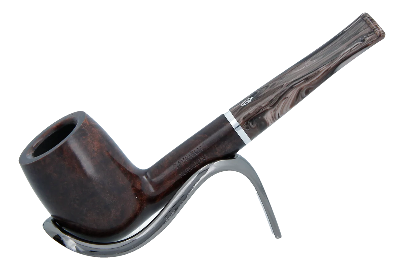 Savinelli Morellina Smooth Brown 128S - 6mm Briar Pipe
