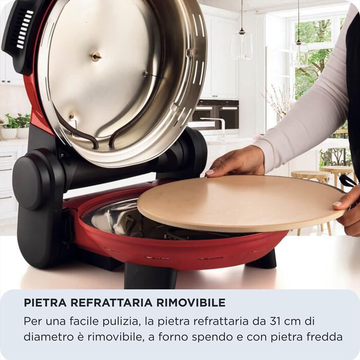 ARIETE - 934 PIZZERIA GOURMET FORNO PIZZA 1500W-Rosso