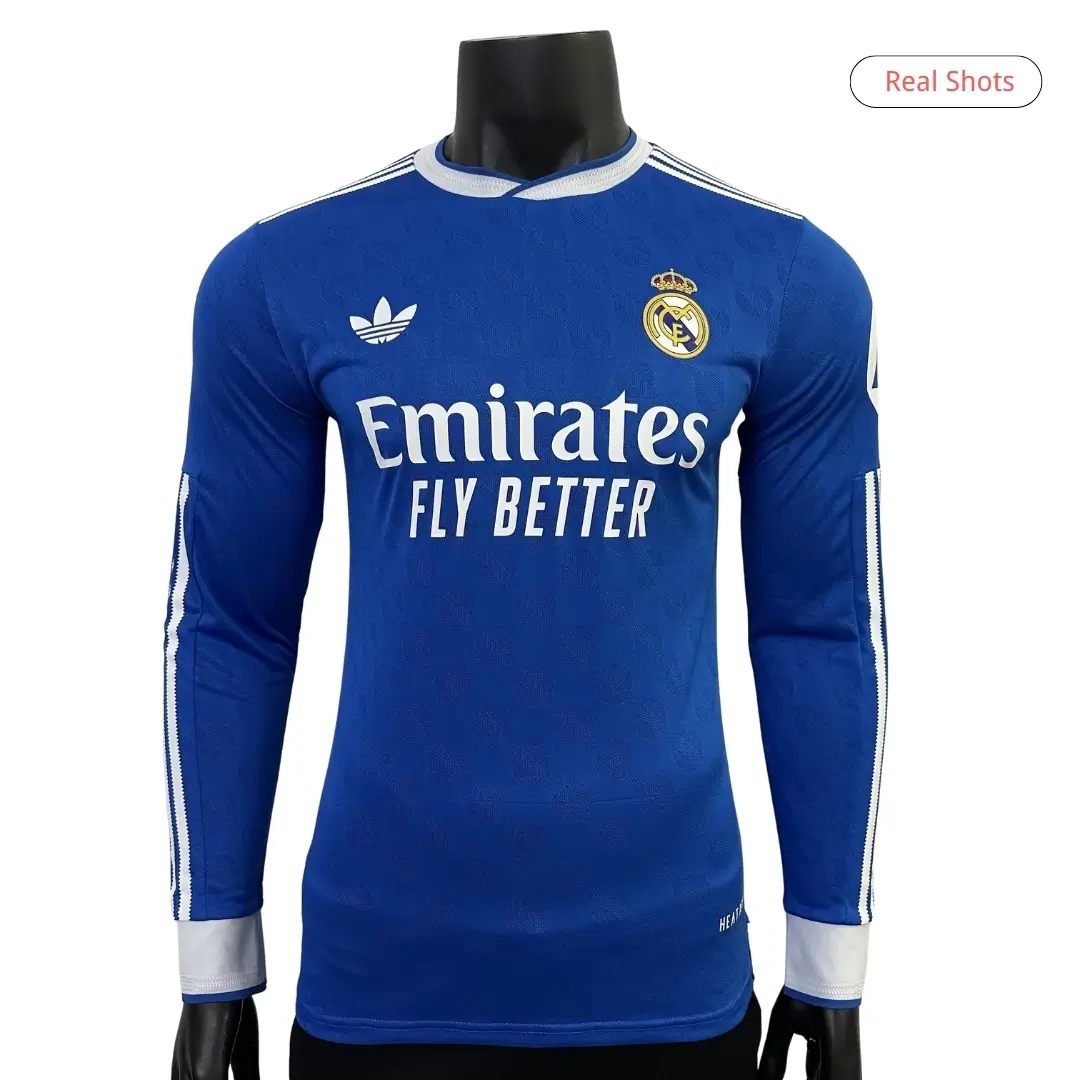 Real Madrid Third Away Long Sleeve Player Version Jersey 2025/26