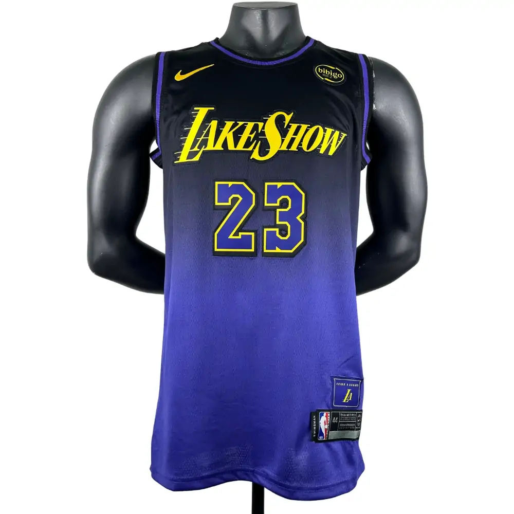 Embroidery 25th season Lakers City Edition No. 23 James