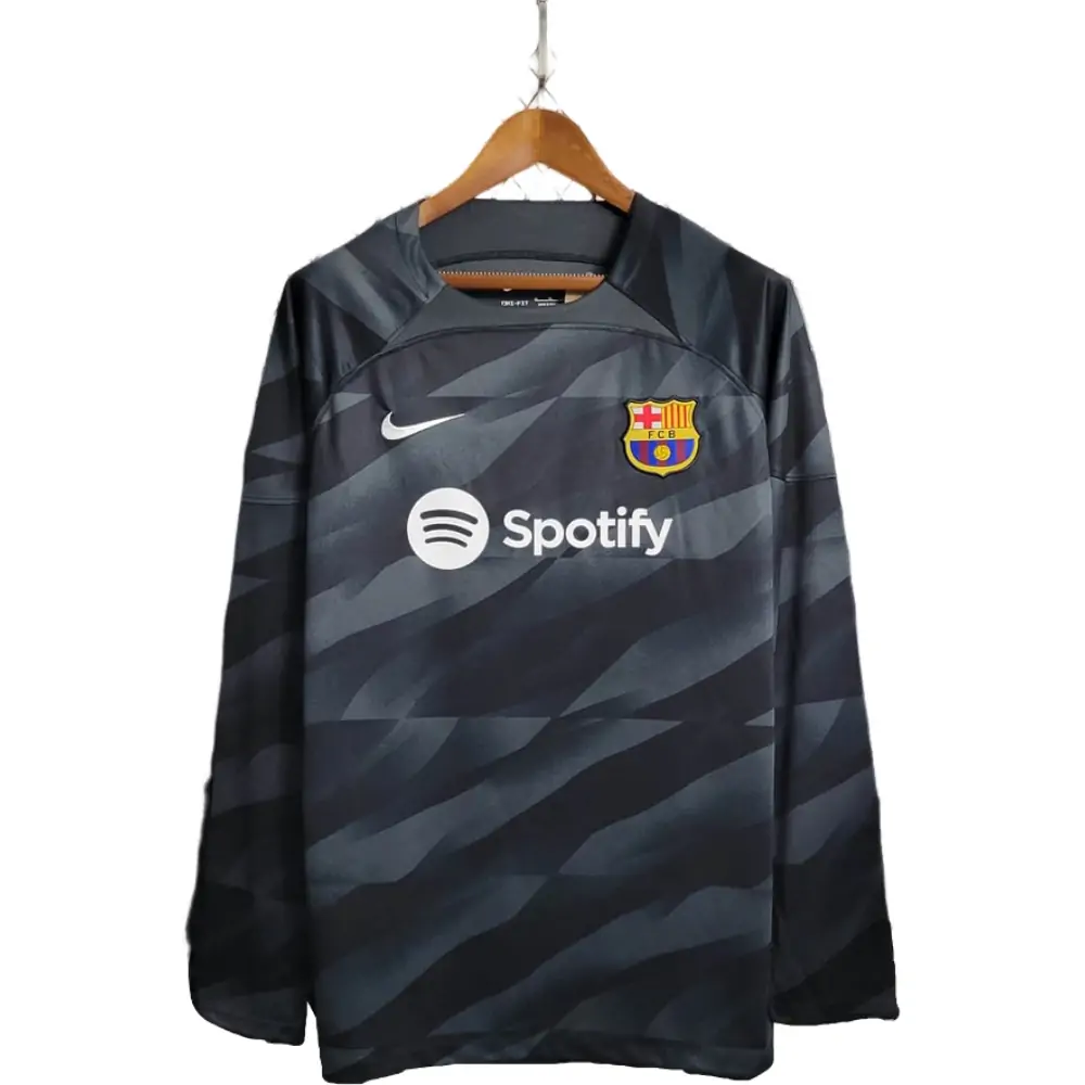 2023/2024 Long Sleeve Barcelona Goalkeeper Black Football Shirt 1:1 Thai Quality-Fans