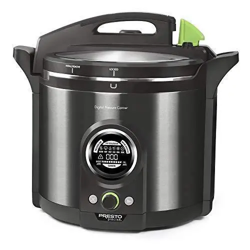 12-Quart Digital Pressure Canner in Black Stainless Steel