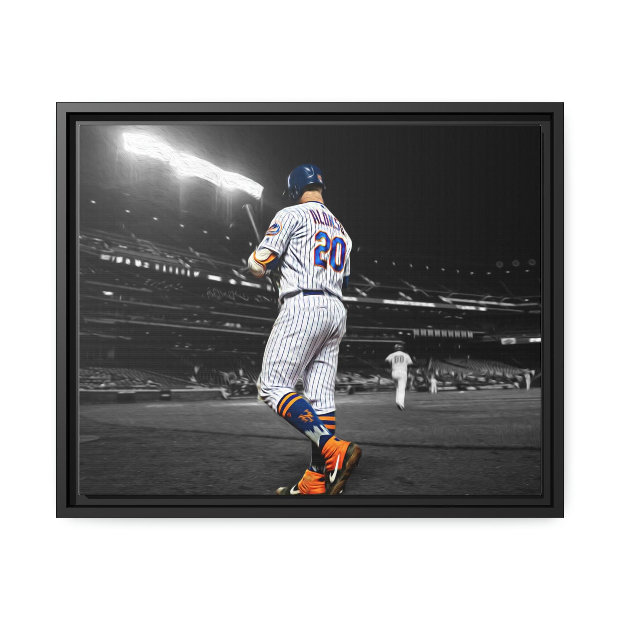 Pete Alonso New York Mets Polar Bear Premium Wall Art Framed Canvas