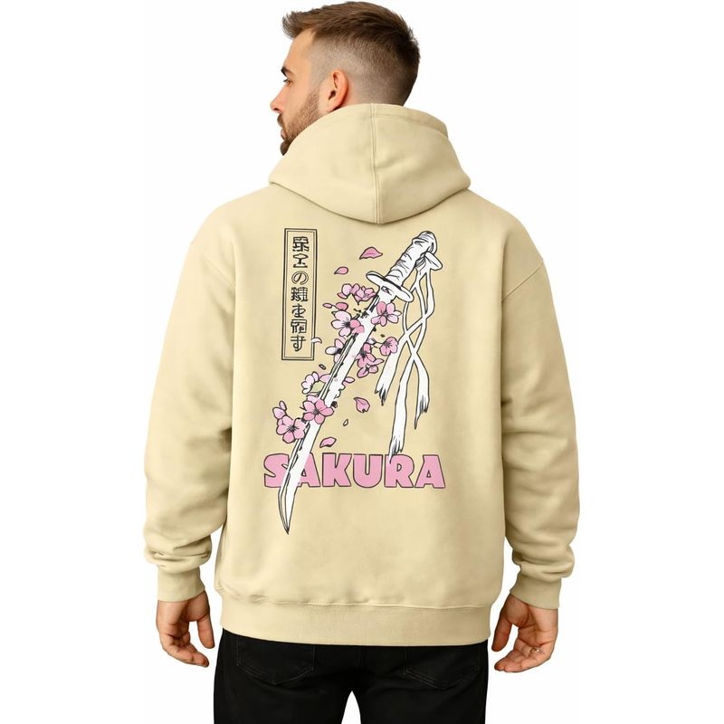 Men's Fleece Japanese Graphic Hoodies