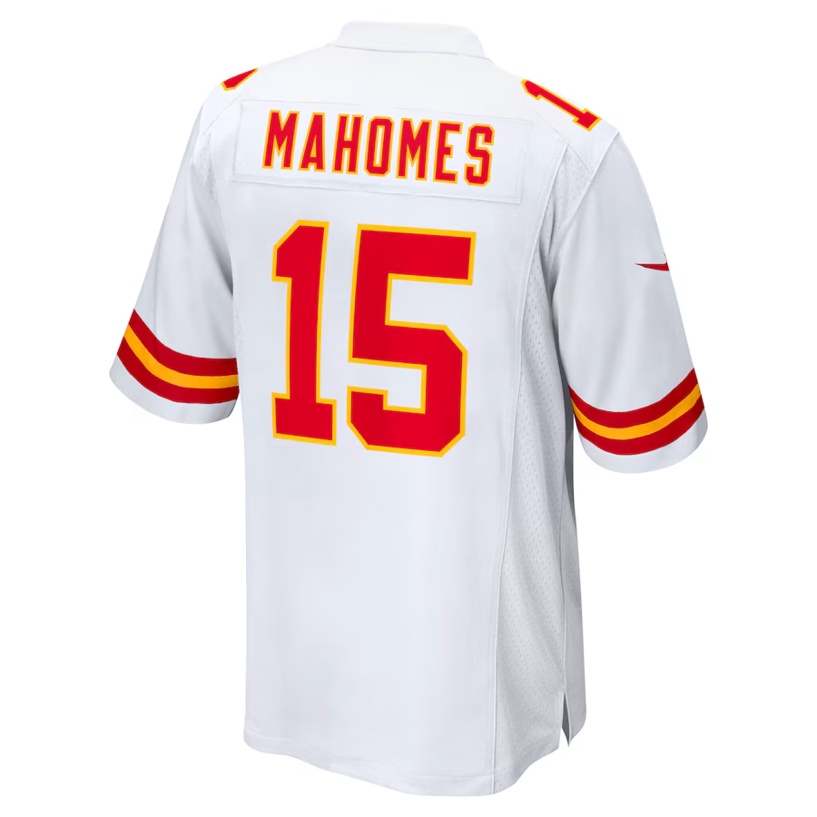 Men's Kansas City Chiefs Patrick Mahomes Nike white Super Bowl LIX Jersey