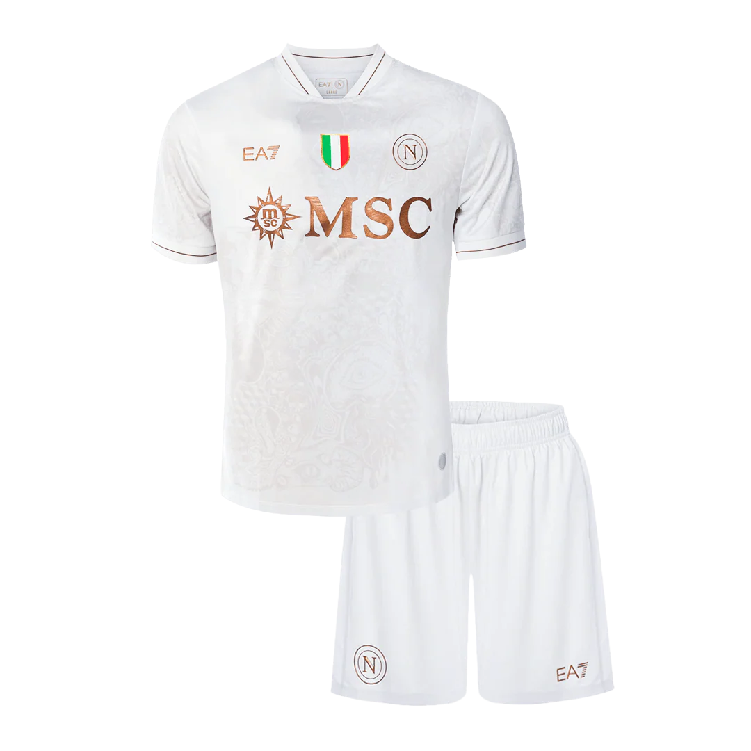 Napoli Kid's Away Kit - Jersey+Shorts 2025/26