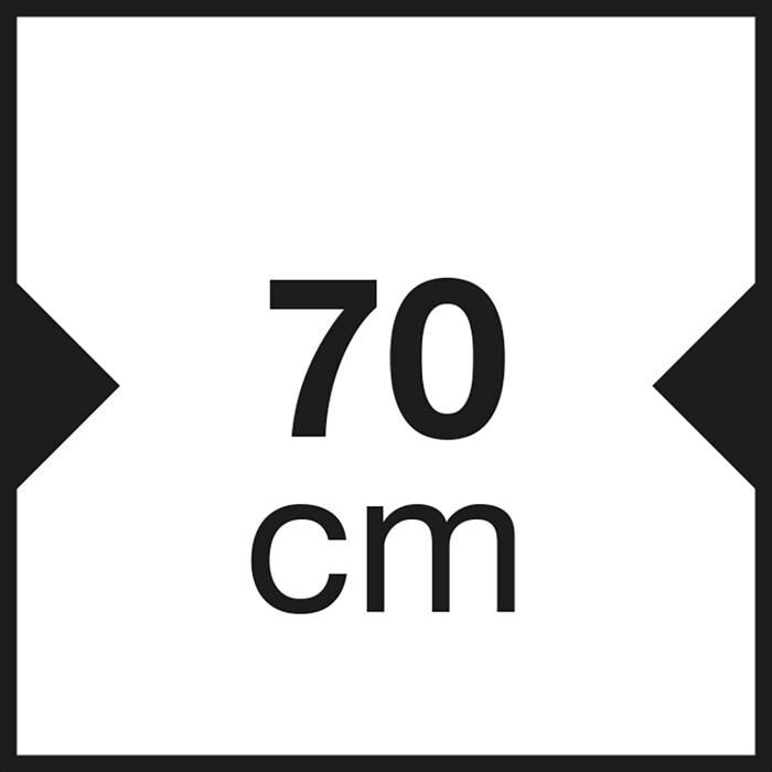 GLEM GAS - Piano cottura a gas GV755XBK 5 fuochi 70cm-Nero Lucido