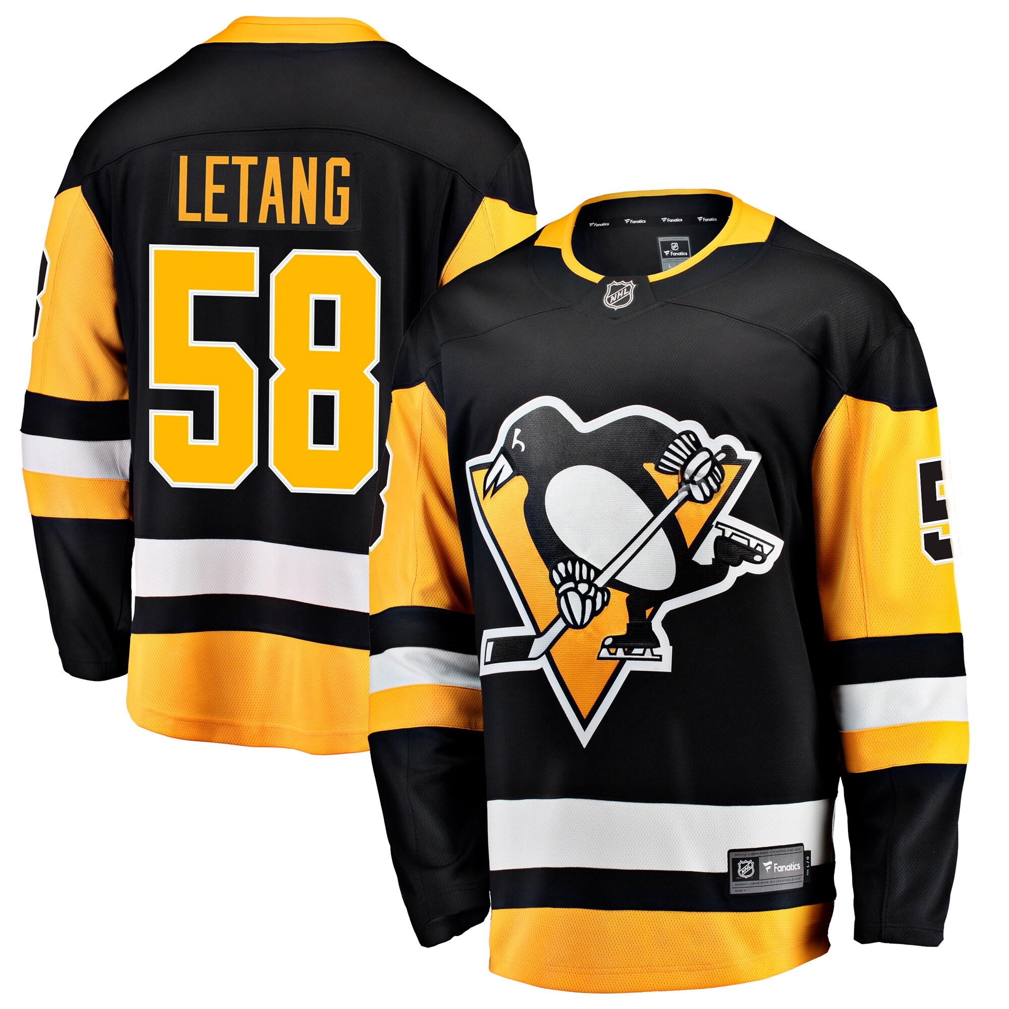 Kris Letang Pittsburgh Penguins Fanatics Home Breakaway Jersey – Black